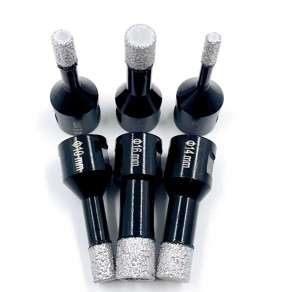 6 mm-25 mm Vákuum M14 Nedore spájkovaný otvor Diamond Drilling Bit Bit Bit Grinder Bit Bit pre keramické dlaždice žulové mramor