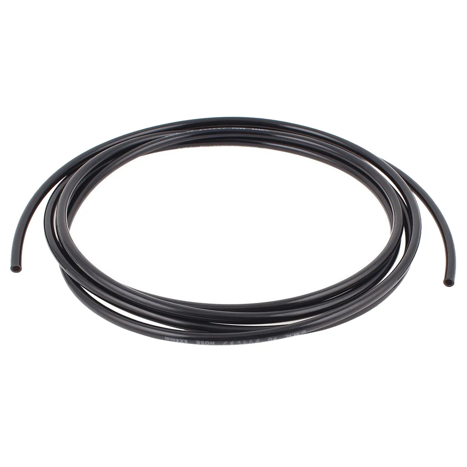 6 mm x 4 mm pneumatický vzduchový kompresor PU hadicové potrubie 3 metre čierne