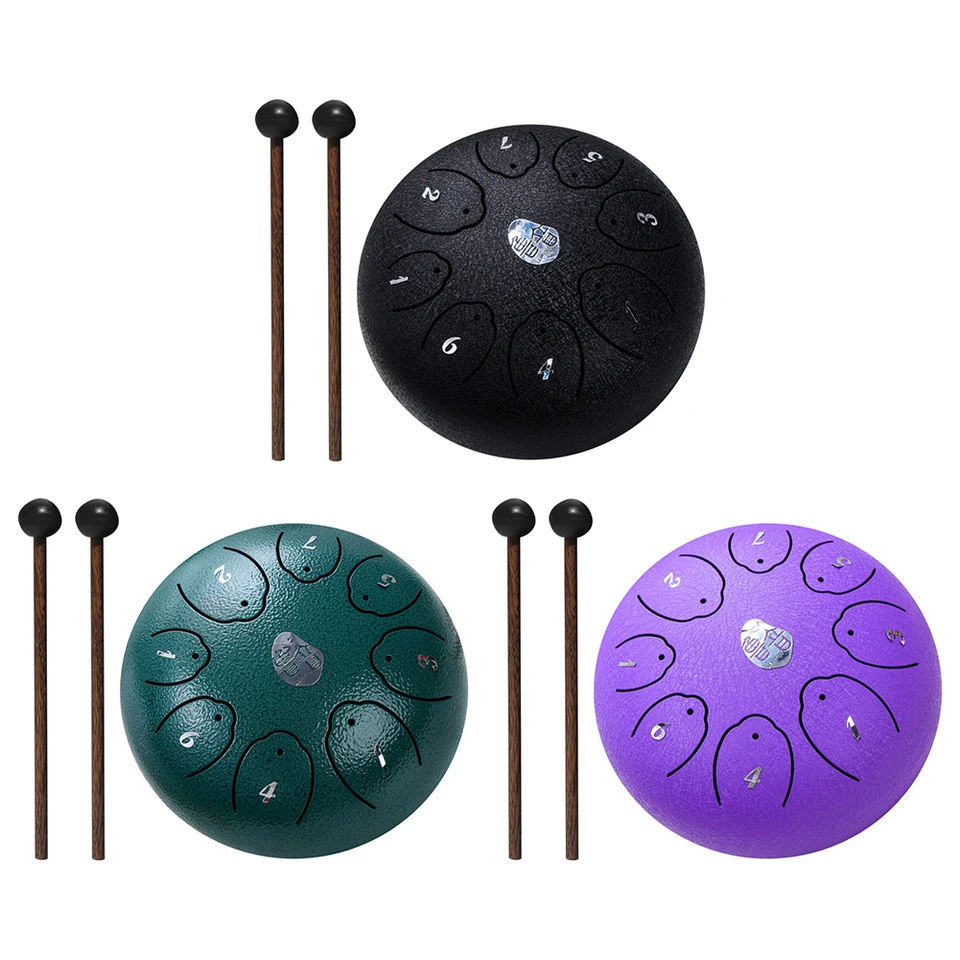 6 palcov 8 Poznámky Handpan Drum s bubnovou kníh s bubnami v taške pre bubnov
