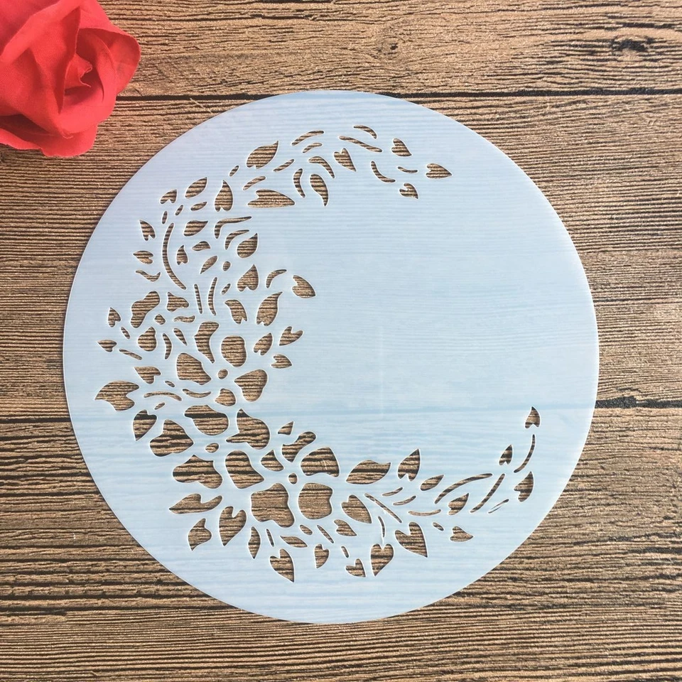 6 palcov kruhová forma DIY vzor dutiny šablóny šablóny koláčiky koláč na pečenie cukor prášok sita