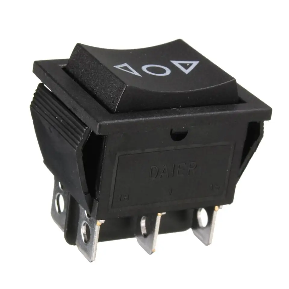 6 PIN DPDT Power Window Window Mustomary Rocker Switch 250V/10A 125V/15A pre okno auta Strešné strešné okno Dvojitý pól/hádzanie
