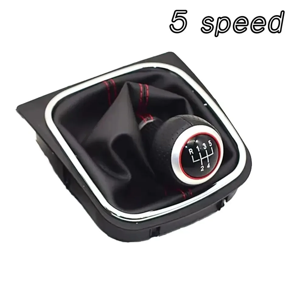 6-rýchlostný gombík na radenie gombíka Gaitor Boot Cover pre VW Golf 5 Jetta MK5 2004-2010 Golf 6 2010 2012 2012 2013 2013 2014