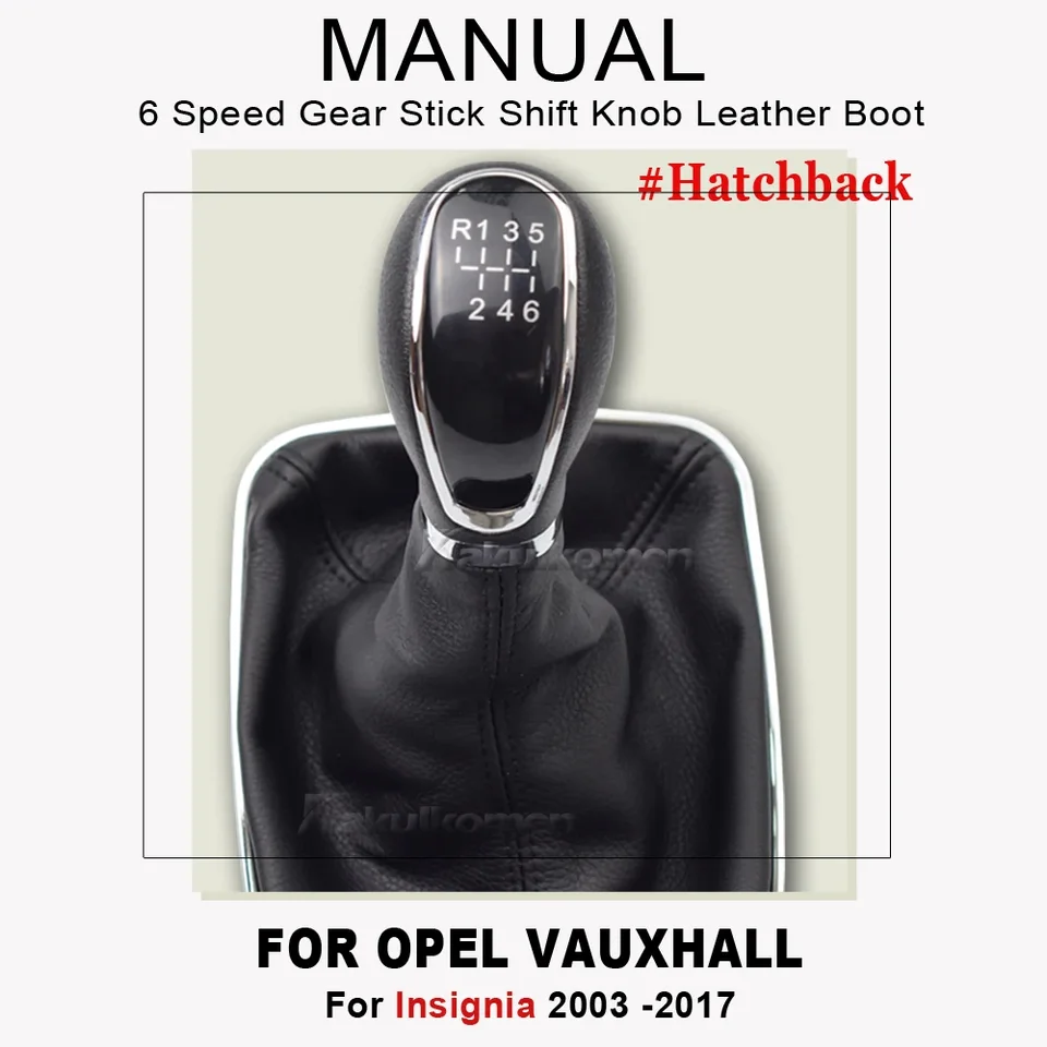 6 rýchlostných prevodových pákovej páky Ship Ship Stick Pen Gaiter Boot Cover pre Opel Vauxhall Insignia 2008 2009 2010 2012 2012 2013 2014 -2017