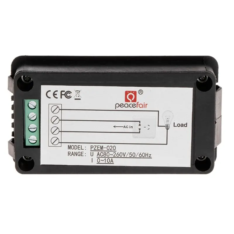 6 v 1 digitálna energia Meter