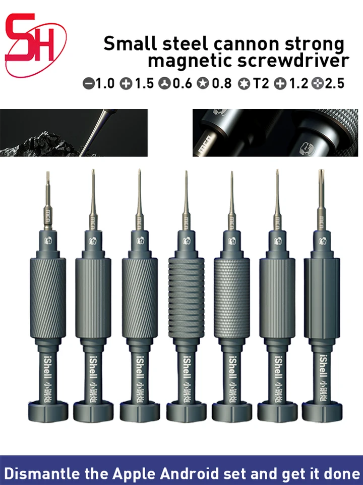 6 v 1 mechanik High Hardness Screvver Kit Convex Cross Torx T2 Y0.6
