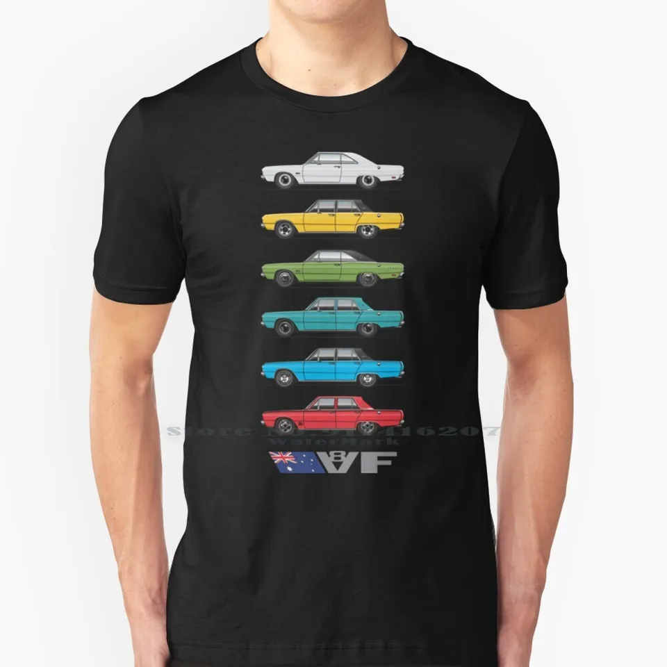 6 v riadku 100% bavlnené tričko 1969 1970 Valiant Chrysler Coupe Pacer 2 Door 4 Door VF VIP Sedan Regal 770 Hardtop V8 Classic