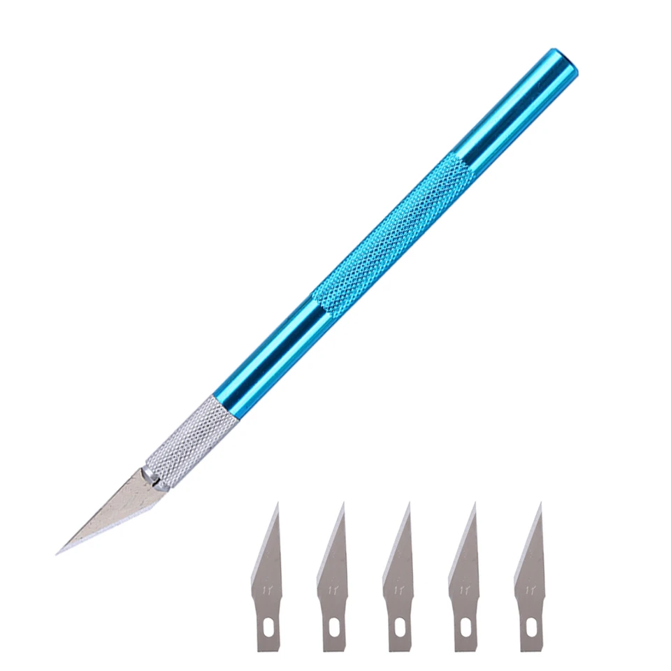6 Čepele DIY Drevené rezbárske noža Scalpel Carpenter Nástroje gravírovanie pera nôž ovocné jedlo model remeselníka