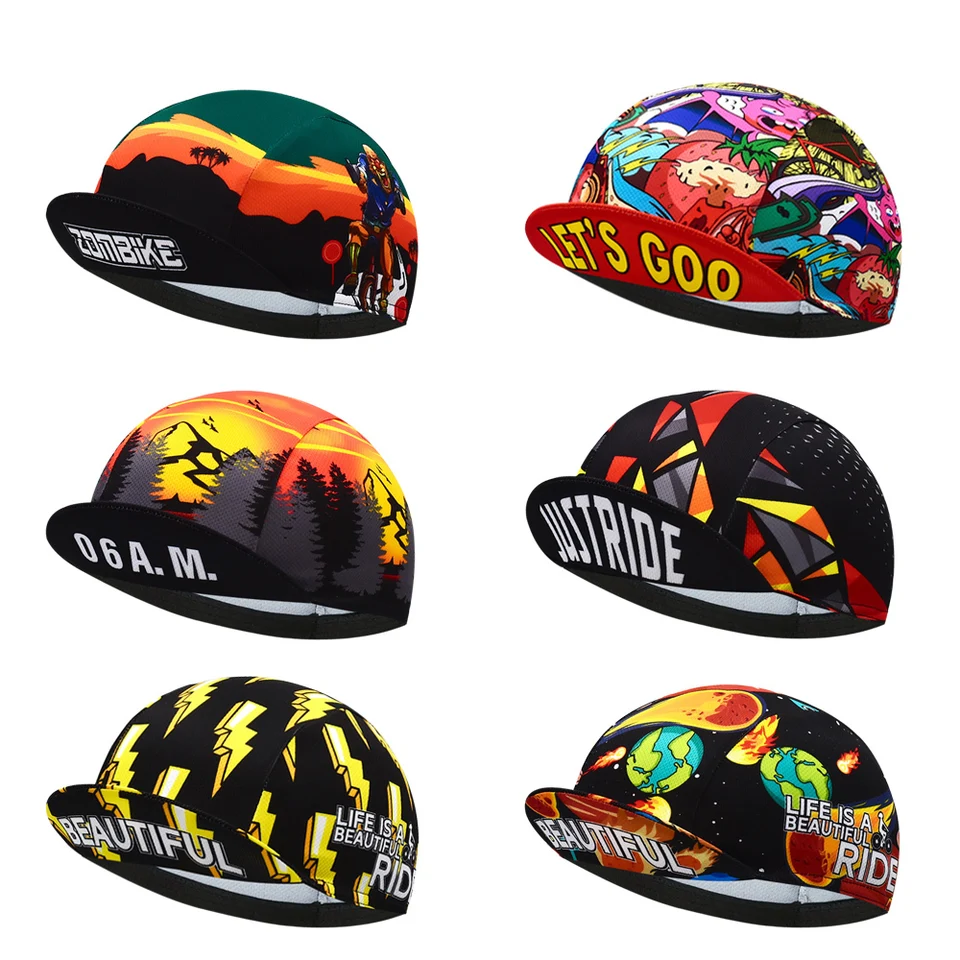 6 štýlov cool krásne just jazdiť nové klasické cyklistické čiapky priedušné unisex gorra ciclismo jiashuo