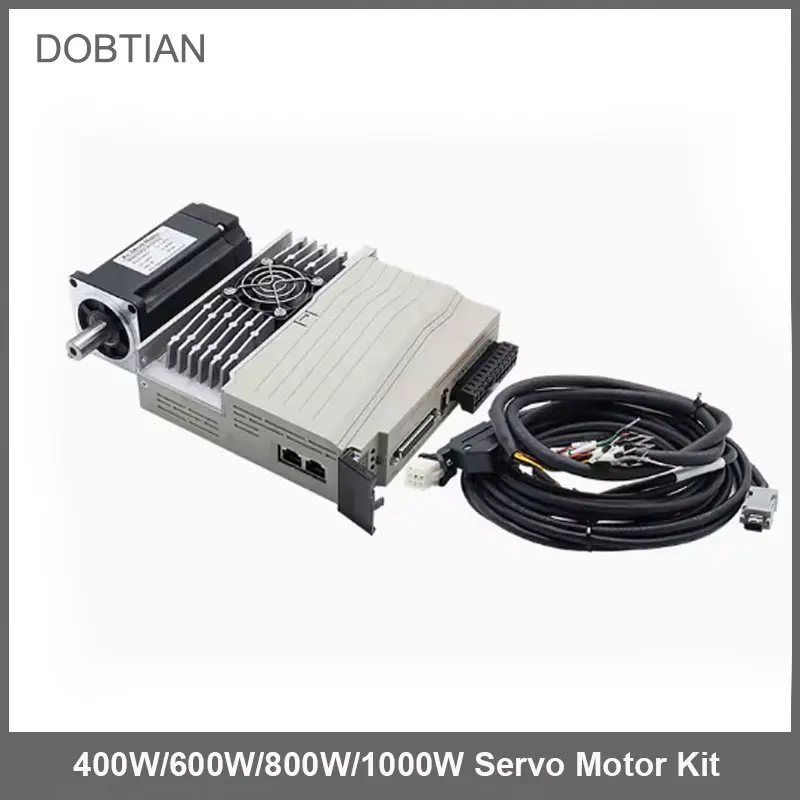 60. 400W 600W 80 AST 750 1KW 220V Servo Motor Kit s magnetickým 17bitovým absolútnym kódovačom + ovládač T3D 20A pre CNC Graver