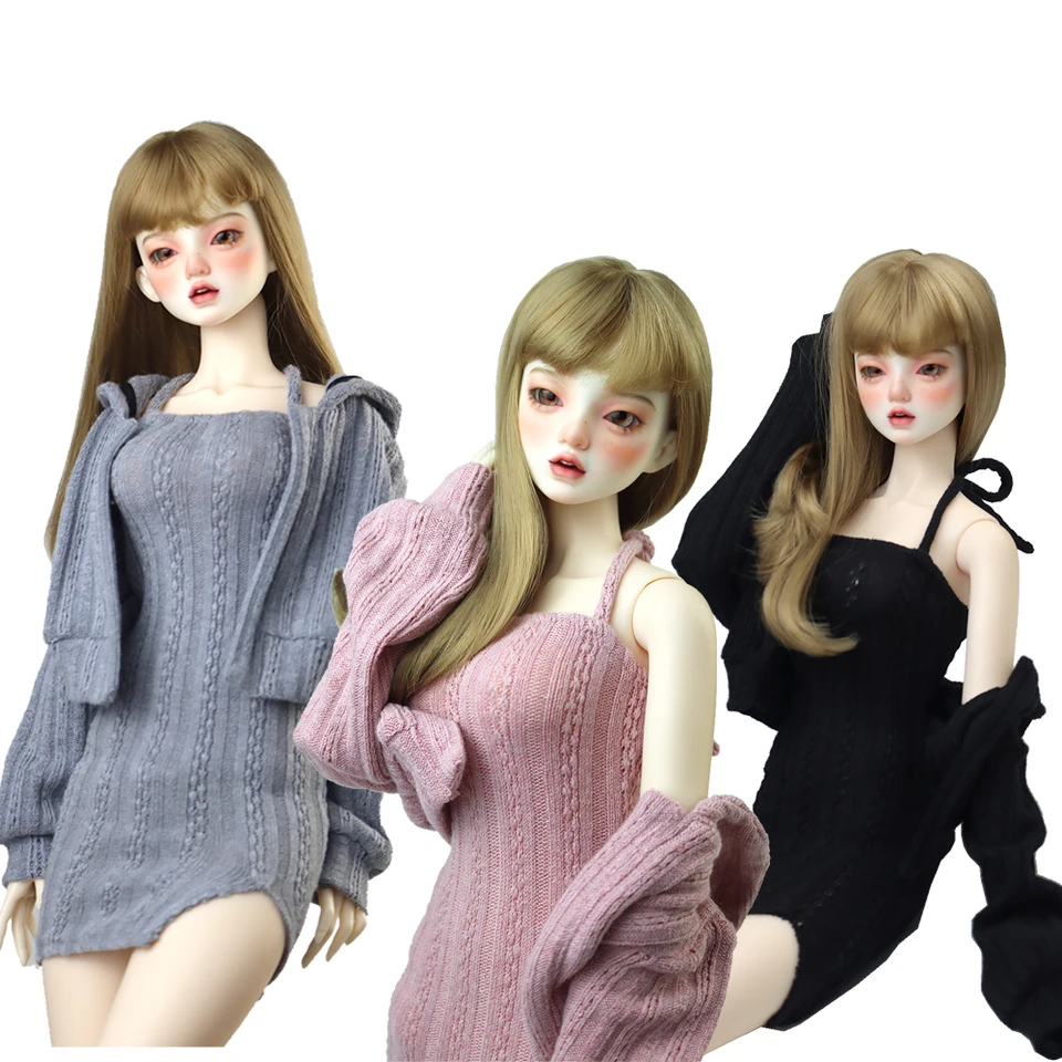 60 cm 1/3 bjd bábiky oblečenie módne pletené šaty sveter kabát