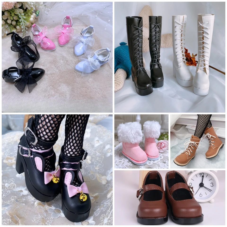 60 cm topánky na bábiky 1/3 bjd bábiky módy vysoké podpätky, dlhé topánky, príslušenstvo pre bábiky (7,5 cm nohy)