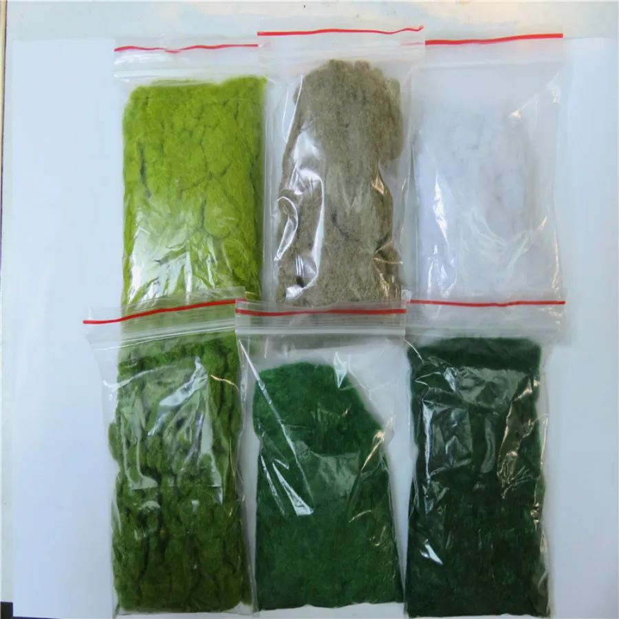 60 g/veľa populárneho trávnatého prášku Turf Flocking Nylon Hray Model Construct Materiál