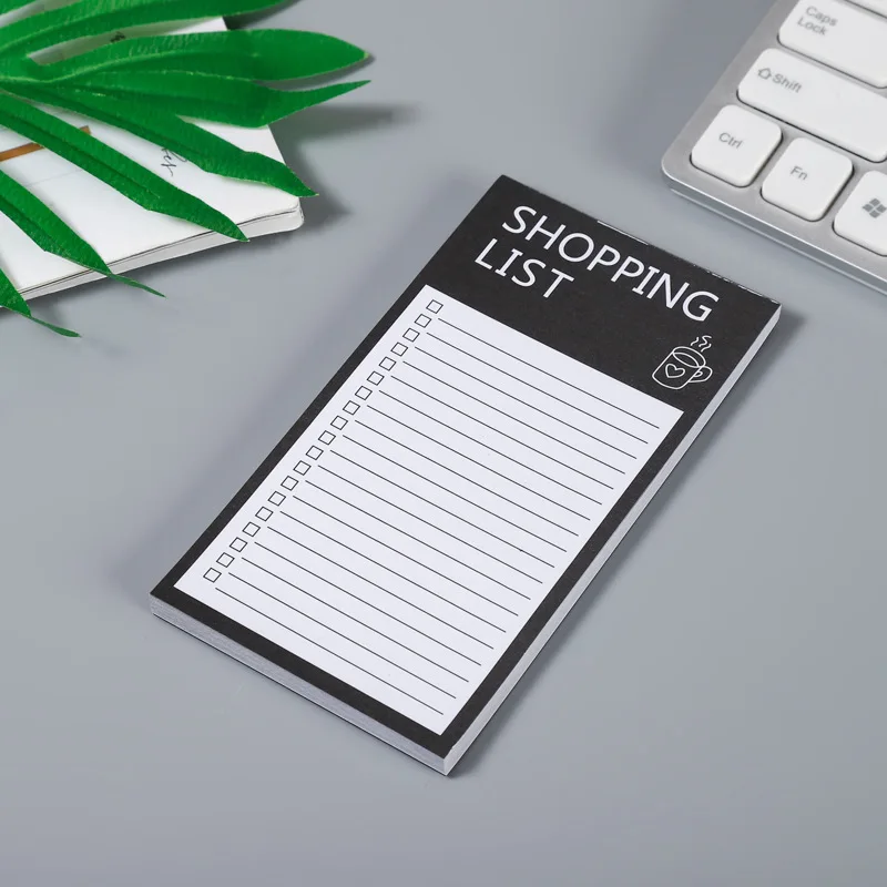 60 listov Full Magnet Back PoznamenAt Zoznam do zoznamu Nákupné zoznamy potravín poznámky chladničky Poznámkový blok Magnetic Daily Plan Memo Pad