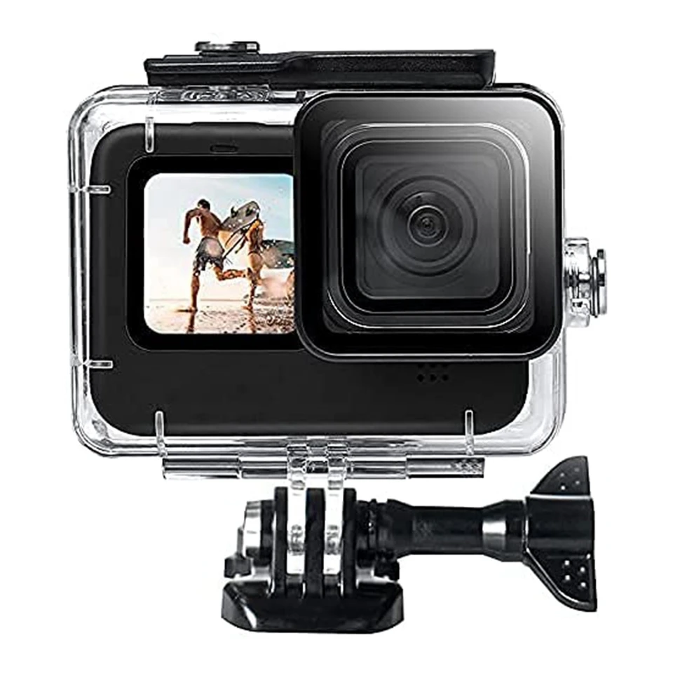 60 m nepremokavá puzdro pre GoPro Hero 10 Hero 9 Action Camera, ochranný pod vodný potápačský kryt s škrupinou