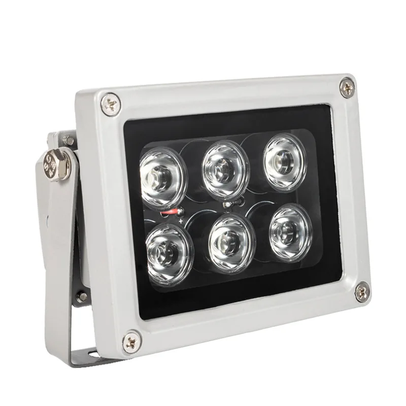 60 m Vzdialenosť 6 LED diódy IR iluminátory Light IR Infračervené svetlo LED LED CCTV Fotoaparát Nočné vírium FLEPT LIGHT pre bezpečnostnú kameru CCTV