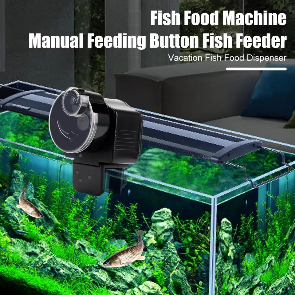 60 ml automatický podávač rýb pre akvárium automatické rybie dávkovač s batériou Fish Fish Fivers pre nádrž na korytnačky rybích korytnačiek