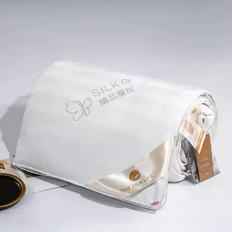 60. rokov saténový jacquard 100% prírodný hodvábny ručne vyrábaný prikrývka Twin Queen Veľkosť Pineter tenký letný prikrývka Single and Double Bed Duve