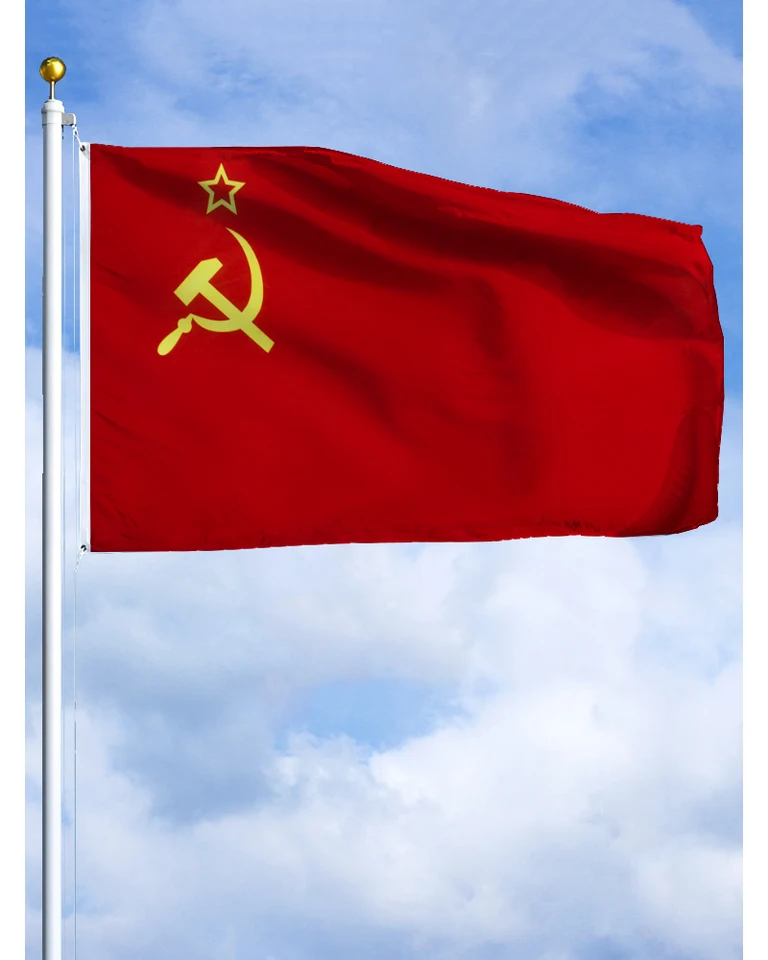 60 × 90 90x150 120 × 180 cm Sovietsky socialista USSR Flag Polyester Tlate