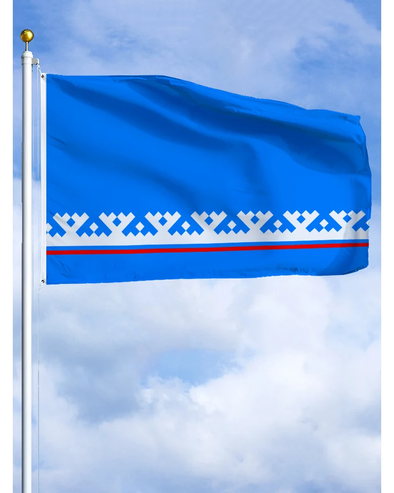 60 × 90 90x150 120 × 180 cm yamalo-nenets Yamalo nenets autonómny okrugový znak Polyester tlačený bannerový gobelín pre výzdobu