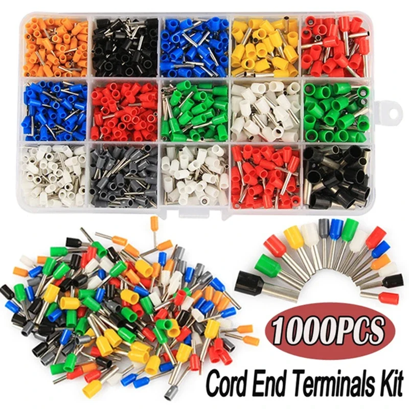 600/1 000 pcs VE Series Izolovaná koncová koncová koncová konderová koncová koncová koncová súprava koncovka konektora konektora konektora