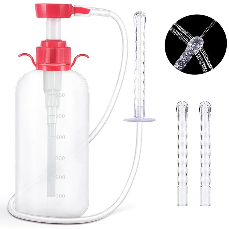 600 ml Medical Bidet Aginal Clearner Anal douche klystýt anus čistiaca striekačka injekčnej striekačky umývanie zavlažovača čistá vagina zariadenia Zdravotná starostlivosť