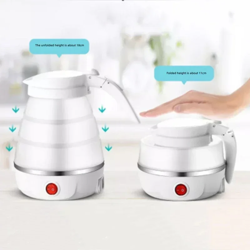 600 ml skladací silikónový elektrický prenosný prenosný mini outdoor Cestovná kanvica zatiahnuteľná elektrická