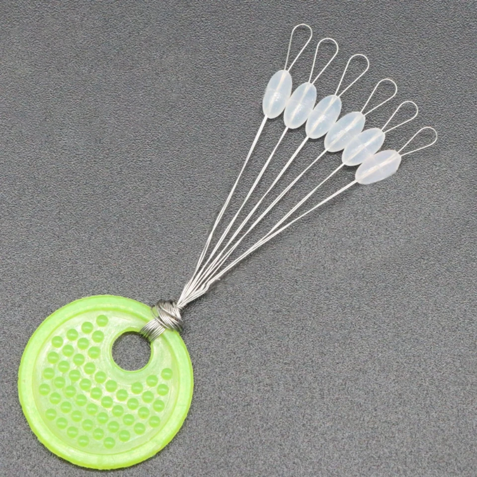600ks 100 Skupina Gumber Silicon Space Bean Sea Carp Fly Fishing White Gum Oval Stopper Fishing Float Fishing Bobber
