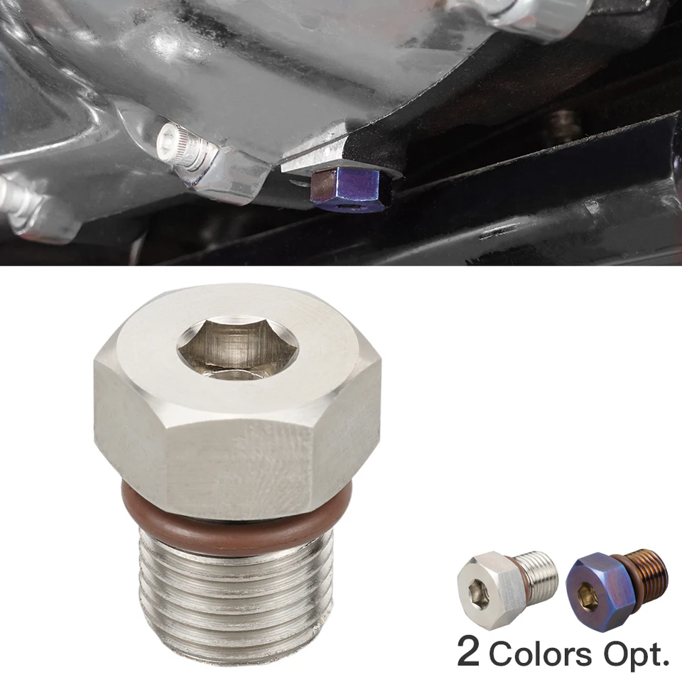 60328-98B Oil Drain zástrčka pre Harley Road King/Special Street Glide/Special Road Glide Fat Bob Street Bob Low Rider Fat Boy