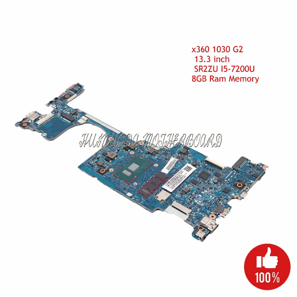 6050A2848001-MB-A01 917922-601 Laptop Moterboard pre HP EliteBook X360 1030 G2 I5-7200U 8 GB RAM 917922-001 917922-501 917922-601