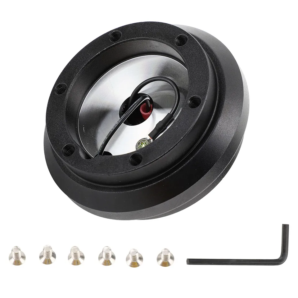 6061 Hliníkové 6 dier volantu volant Short Hub Boss Spacer Adapter pre Acura Integra /Prelude /CRX Civic /Acty /Accord