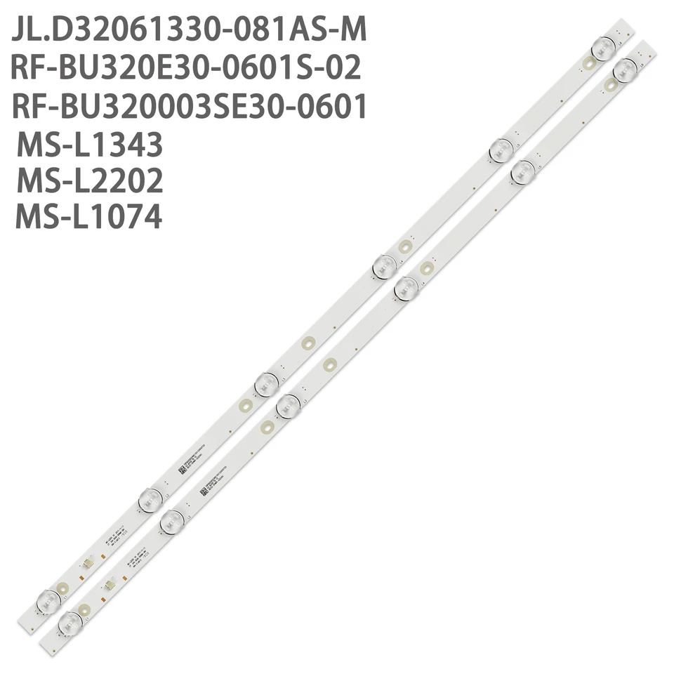 60ks Nový LED podsvietenie pre JL.D32061330-081AS-M FZD-03 E348124 MS-L1343 L2202 L1074 V2 LES-32A64M 2-6-3030-300MA-36V