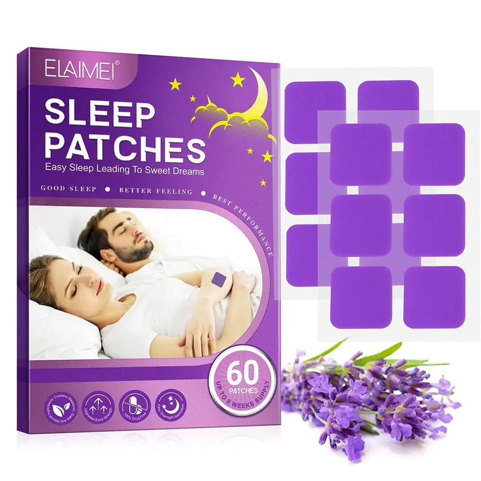 60ks Sleep pomoci zmierniť stresovú úzkosť liečiť nálepku nespavosti zaspať rýchlo masírovať bylinnú lekársku omietku
