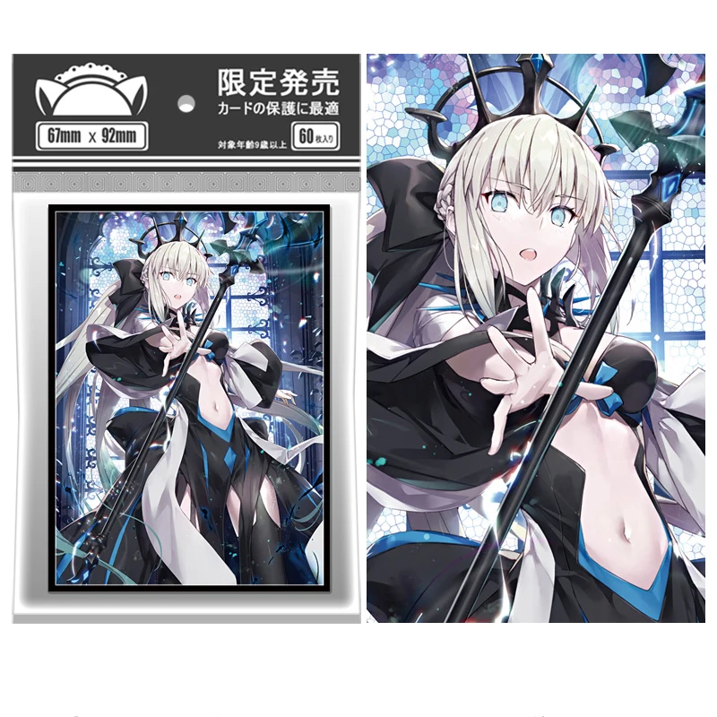 60ks/taška Anime Card Ruckves 67x92mm Radové karty Protector Cards Shield Double Card Cover pre TCG/PKM/MGT Trading Cards