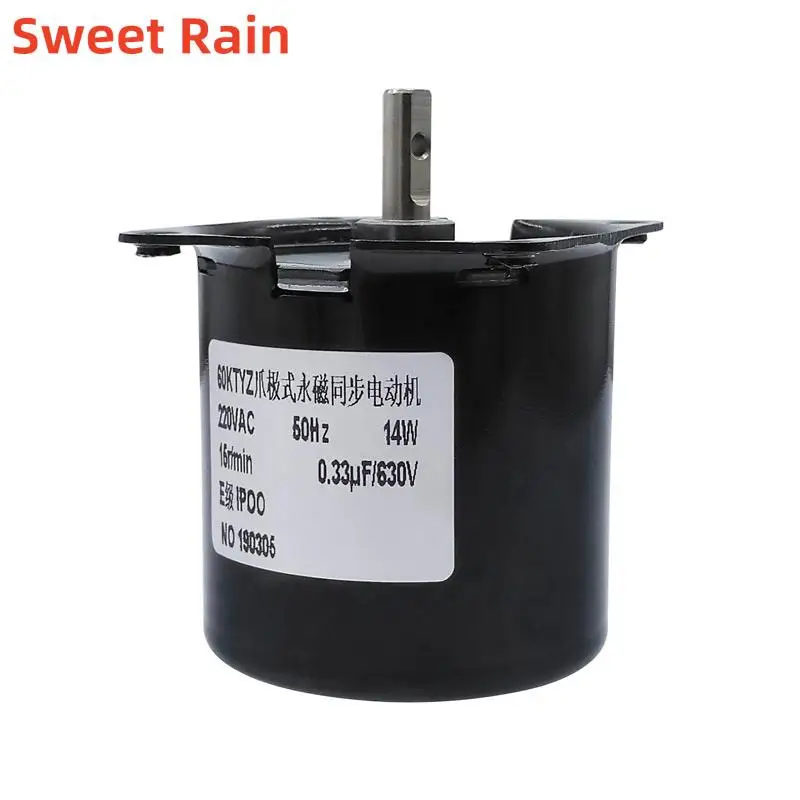 60KTYZ Permanent Magnet Synchrónny motor AC220V 14W prevodový motor 2,5/5/15/20/30/50/60/80/10/110 ot/min.
