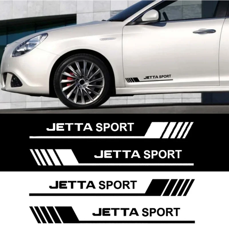60x6cm Dvere auta Dekoratívne nálepky Side zástera obtisky pre logo Jetta Rline GTi Lavida Polo Passat Golf Santana Jetta Sharan