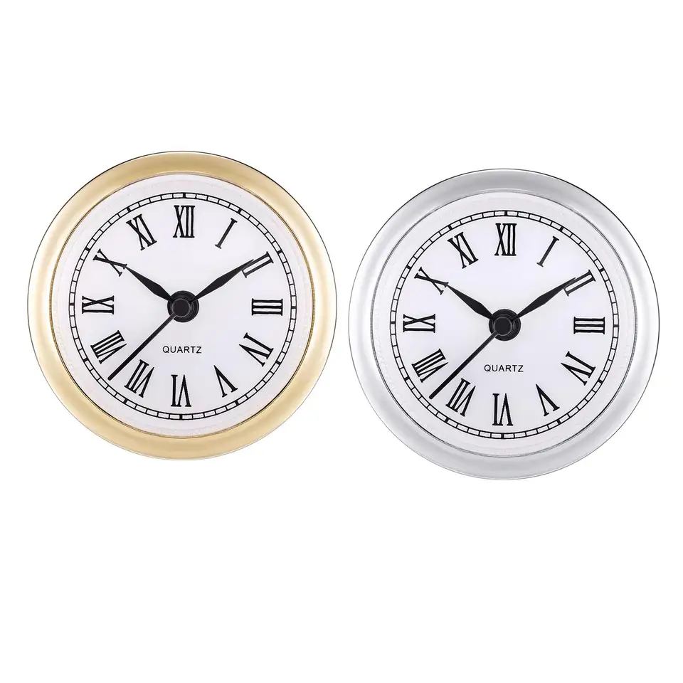 61 mm Quartz Clock Vložte pohybu WALL HODY Rímske číslice batéria, ktorá nekĺzne pre hodiny výroby k súprave na výmenu tváre