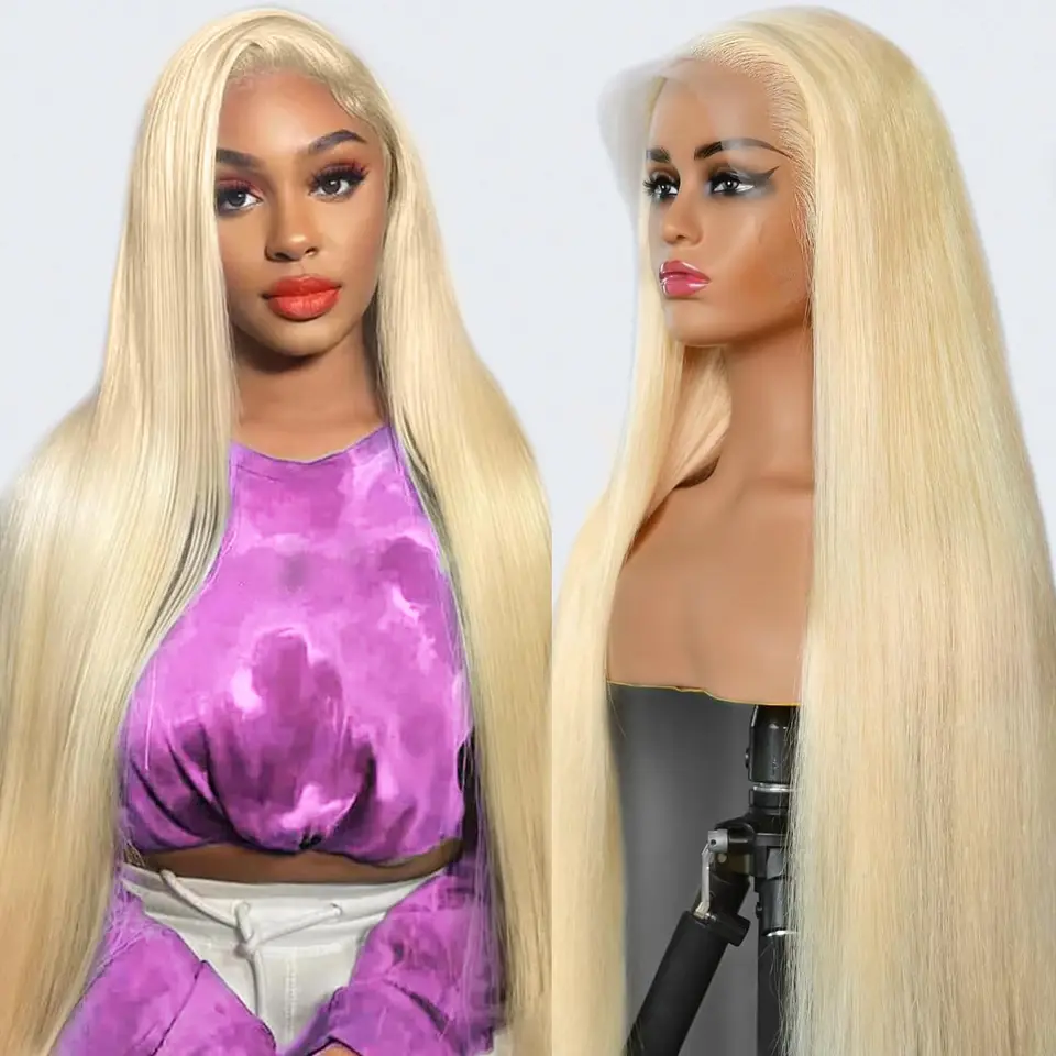 613 blondínka HD Lace čelná parochňa 13x4 13x6 Rovná 250 Hustota Humans Human Hair Wig Brazílska remy čipka predné ľudské vlasové parochne pre ženy