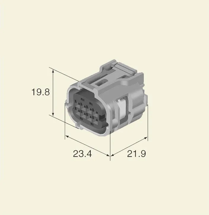 6189-1240 8 PIN drôt zväzok šedý utesnený ženský automobil pre konektor Sumitomo