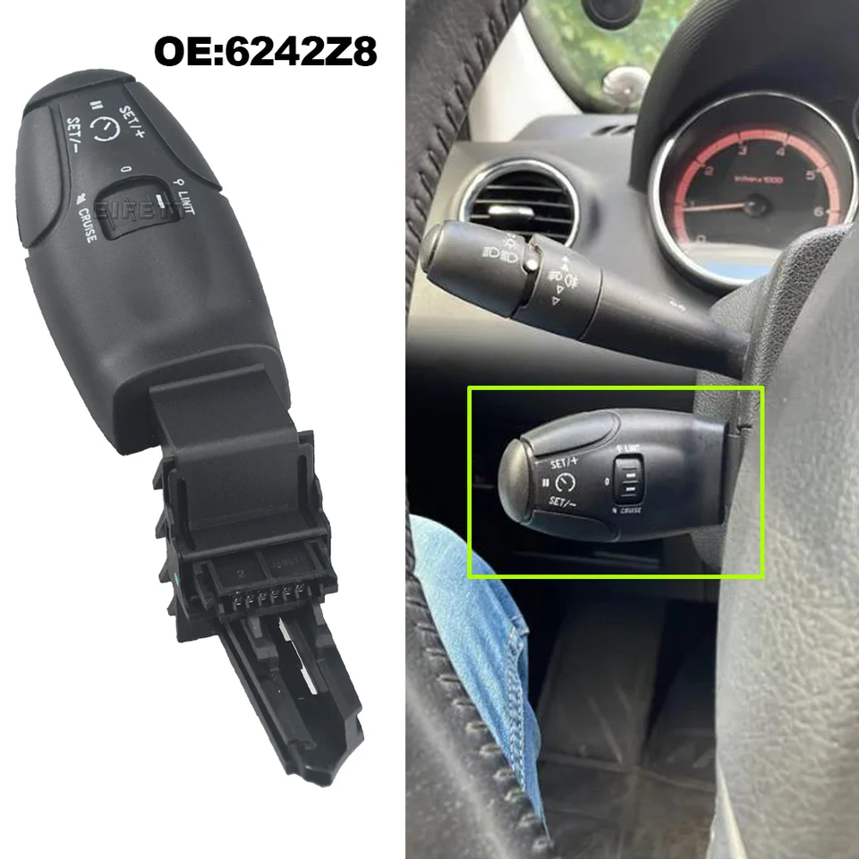 6242.Z8 6242Z8 Príslušenstvo automobilu Cruise Control prepínač pre Peugeot 307 308 408 206 207 301 3008 pre Citroen C2 6242Z8 96637159XT