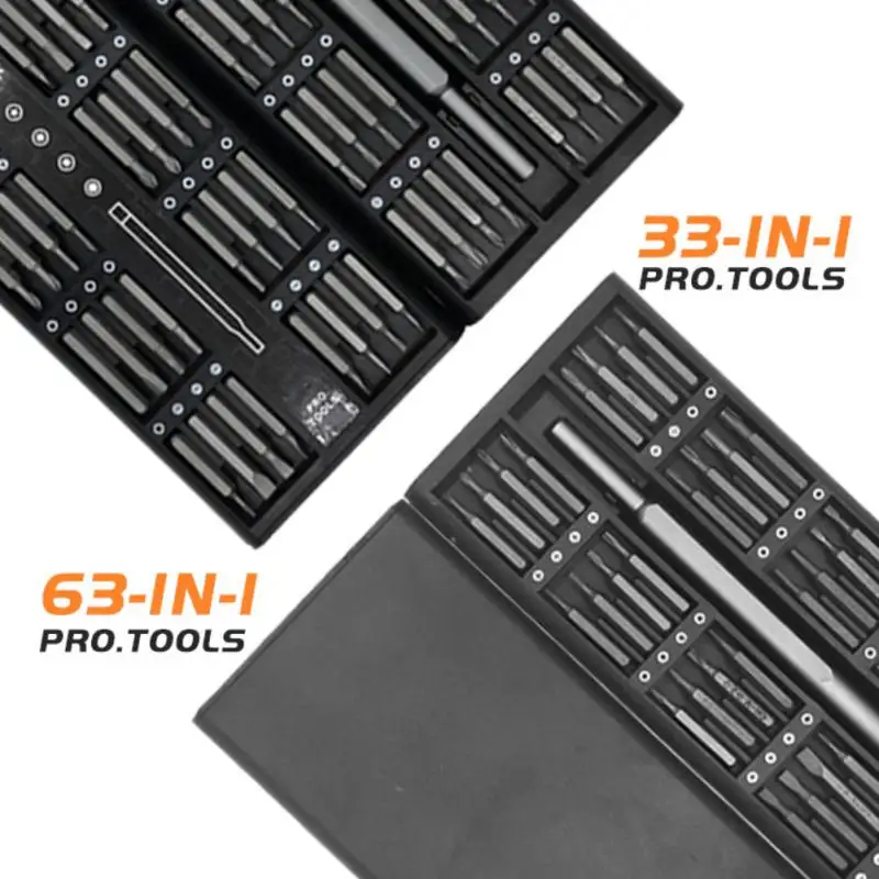 63 v 1 magnetický skrutkovač set súprav
