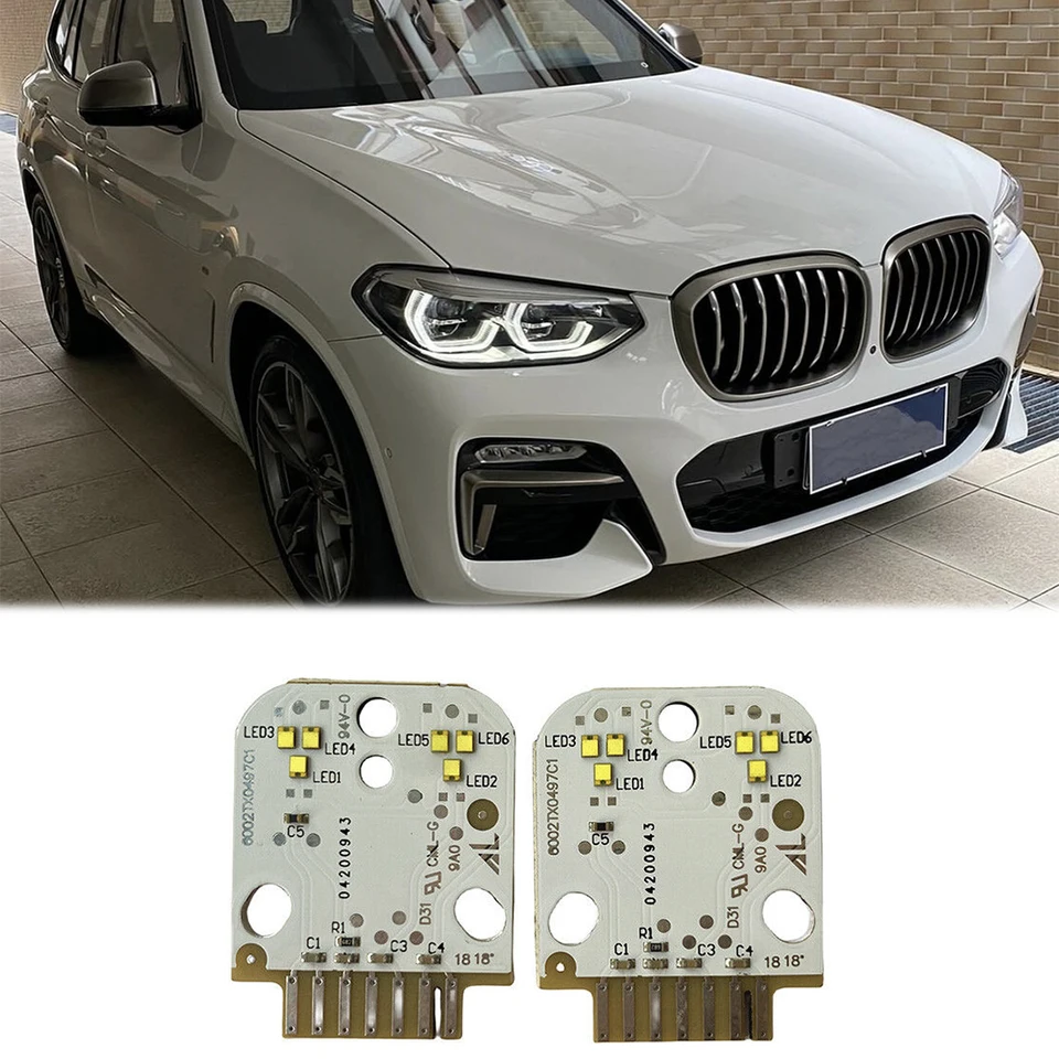 63117466108 7466108 pre BMW F97 X3M G01 X3 G08 IX3 G02 X4 CSL White DRL LED doska Denné svetlá 2018-2021