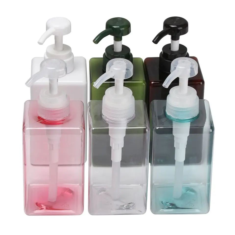 650 ml štvorcovej čistej fľaše Liquid Mydlo šľahačky bičov