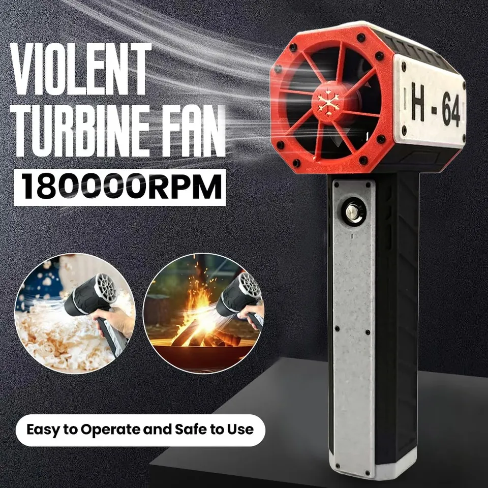 650 W Násilný dúchadlový dúchadlo 64 mm ručný turbodúchadlo Turbo Jet Brushless Motor High Speed ​​Turbofan 180000 RPM Elektrický vzduchový dúchadlo Duster