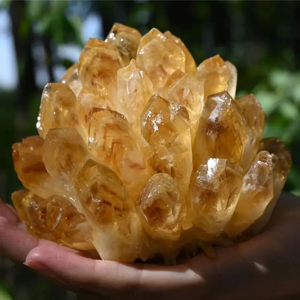 650G Prírodné surové citríny kremenné kamenné kryštalické klasty Hojenie žltých kameňov Minerálna vzorka domáca dekorácia 1ks