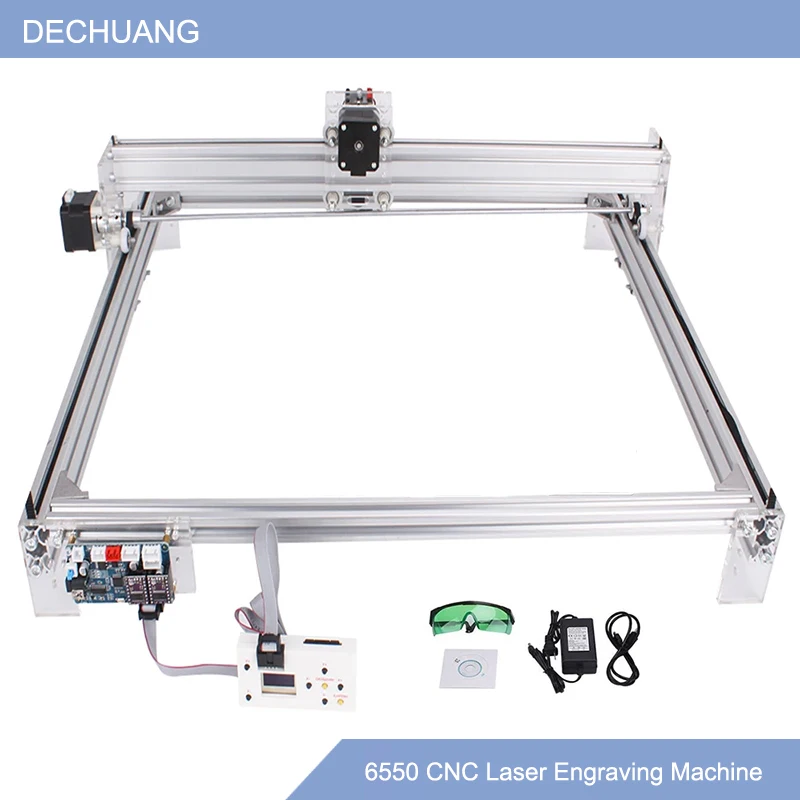 6550 laserový rytec 20W CNC laserový gravírovací stroj Pracovná oblasť 65 cm*50 cm drevený smerovač s ovládačom offline