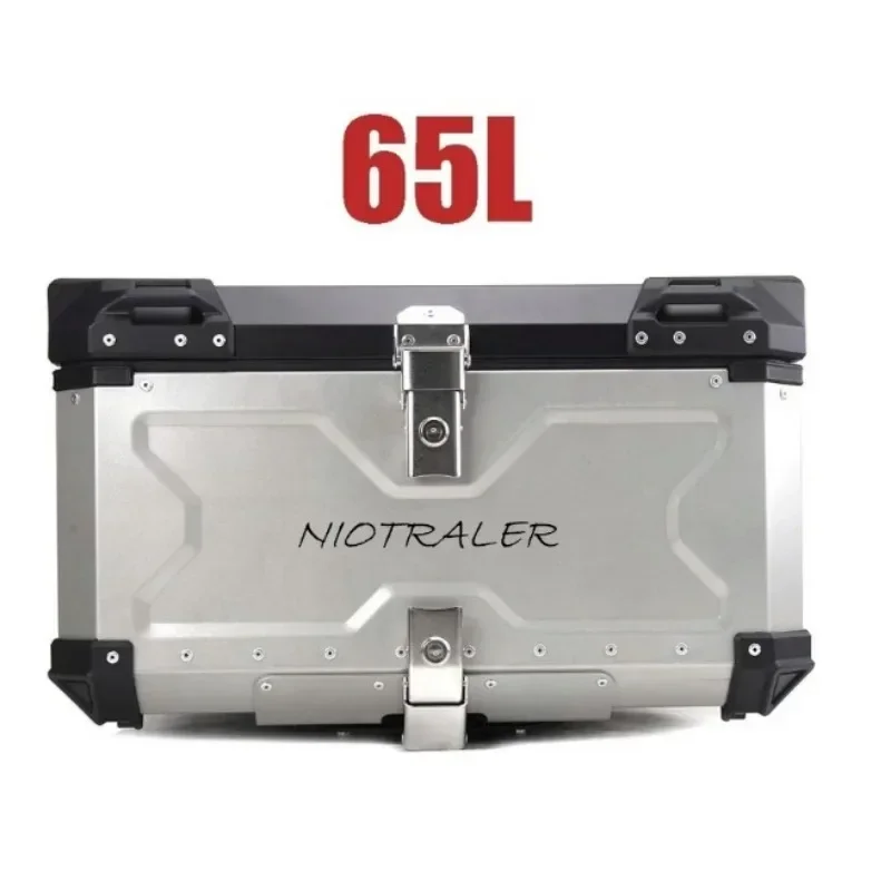 65L 55L 45L Motocykel Trunk Trunt Box Horná skrinka Zadná batožina Skladovanie puzdra Topcase Vodotesný hliník Univerzálny motorový príslušenstvo