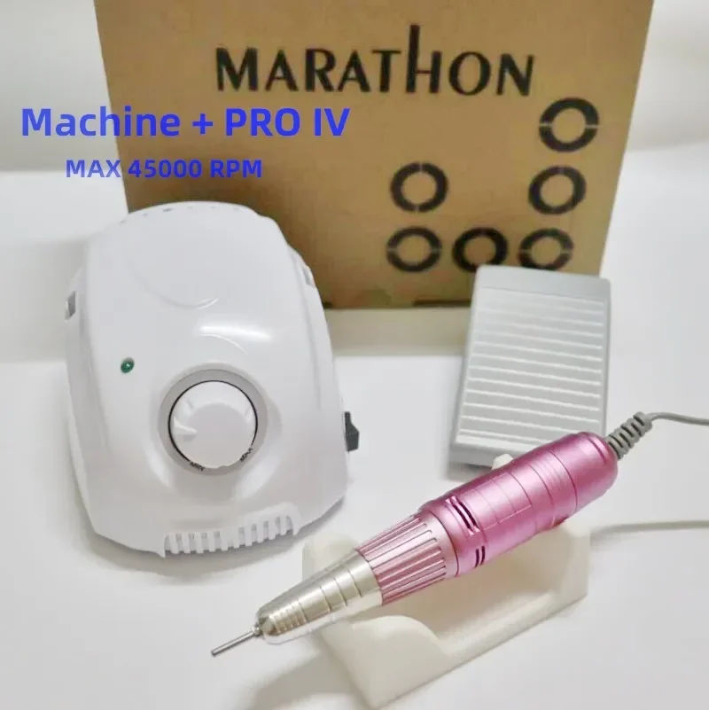 65W Strong 210 Machine manikúru bt marathon Champion-3 Control Box 45000RPM SDE PRO IV Handle Handle Electric Nail Vŕta