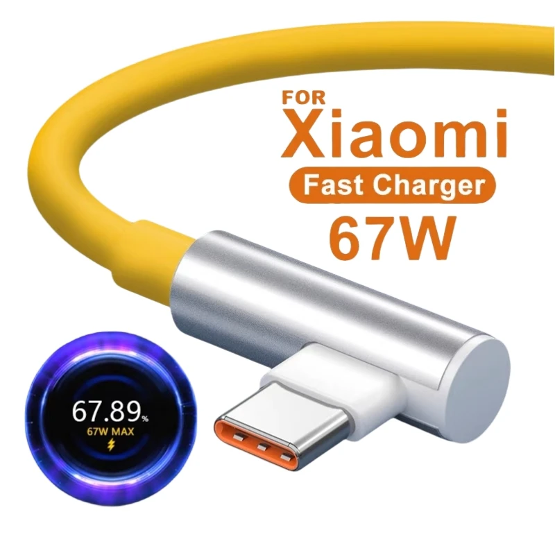 67 W rýchla nabíjačka pre Xiaomi 14 13 12 11 Pro Ultra Lite USB A to Typ C Rýchle nabíjanie Telefónne kábel pre Redmi Note 12 Príslušenstvo