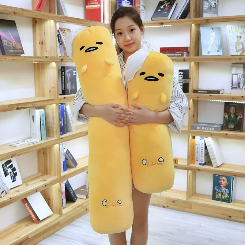 68/110 cm Sanrio Gudetama Side Sleep Body Body Body vankúš Soft Cozy Dlhý hádza