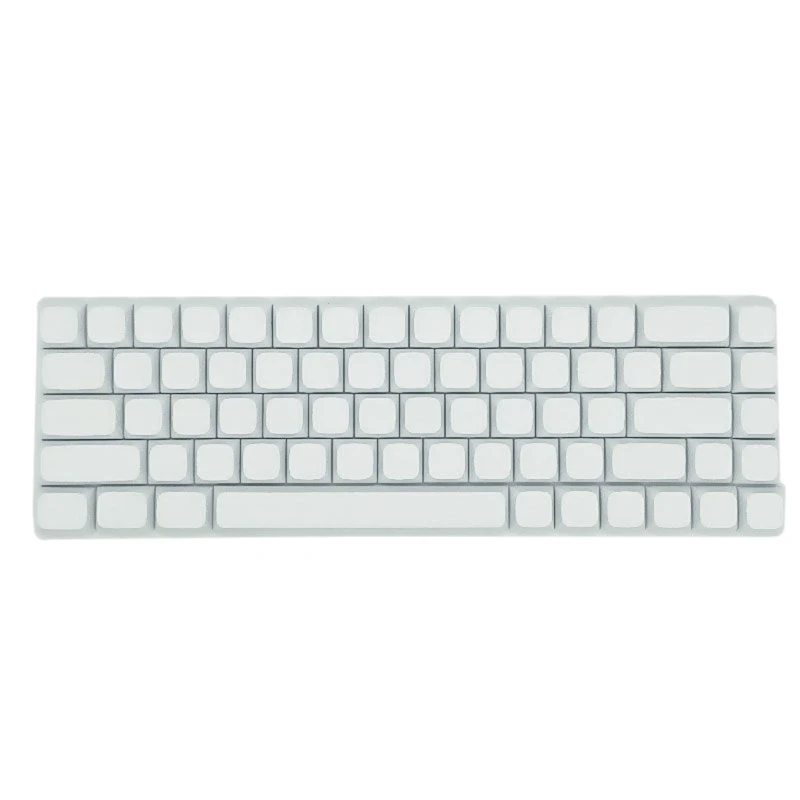 68ks Minimalistické biele prázdne kľúče XDA výška PBT Sublimations Keycap Sotujte pre AK680 RK68 DK68 Mechanická klávesnica